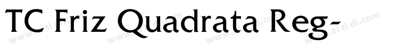 TC Friz Quadrata Reg字体转换